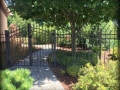 Aurora Aluminum Fence and Arched Double Gate