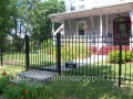 Hiram Aluminum Fence with Arched Gate