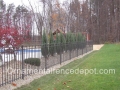 Dark Bronze Aluminum Fence