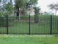Double Picket Aluminum Fence