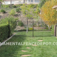 Five-Foot-High-Wrought-Iron-Fence-Behind-Stone-Path
