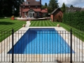 Residential Grade Iron Pool Fence with Ball Cap